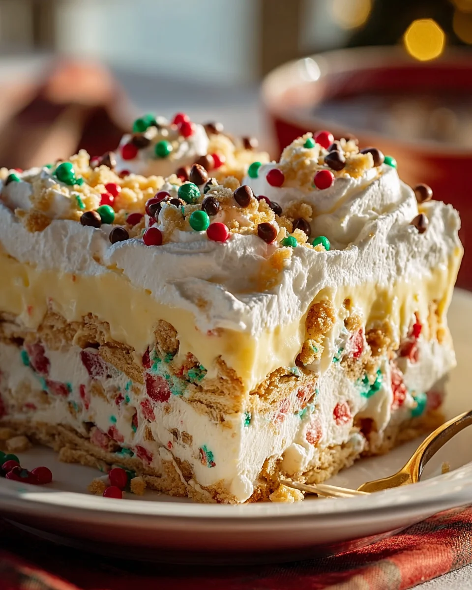 Festive Cookie Lasagna Delight