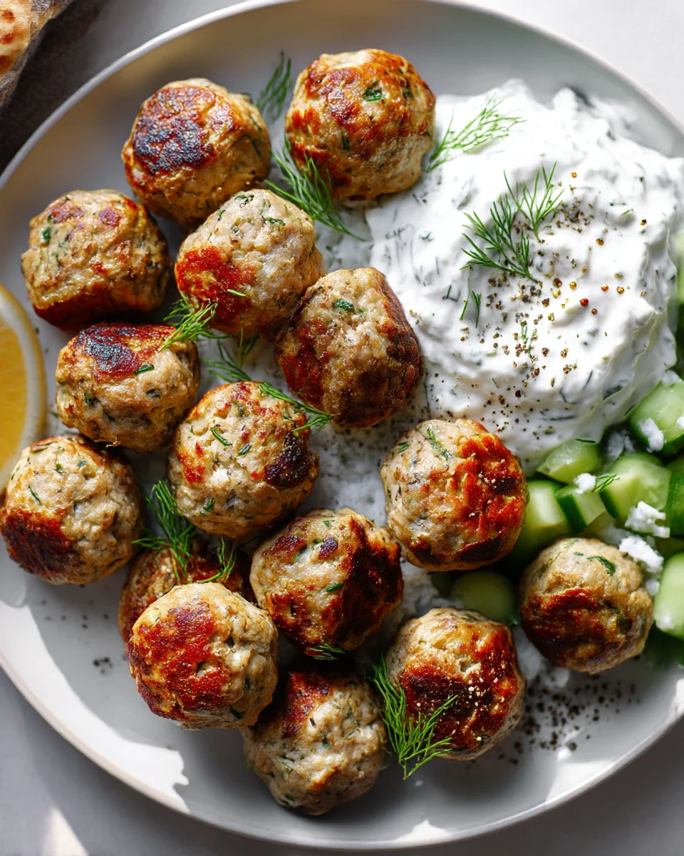 Savory Greek Turkey Meatballs Delight