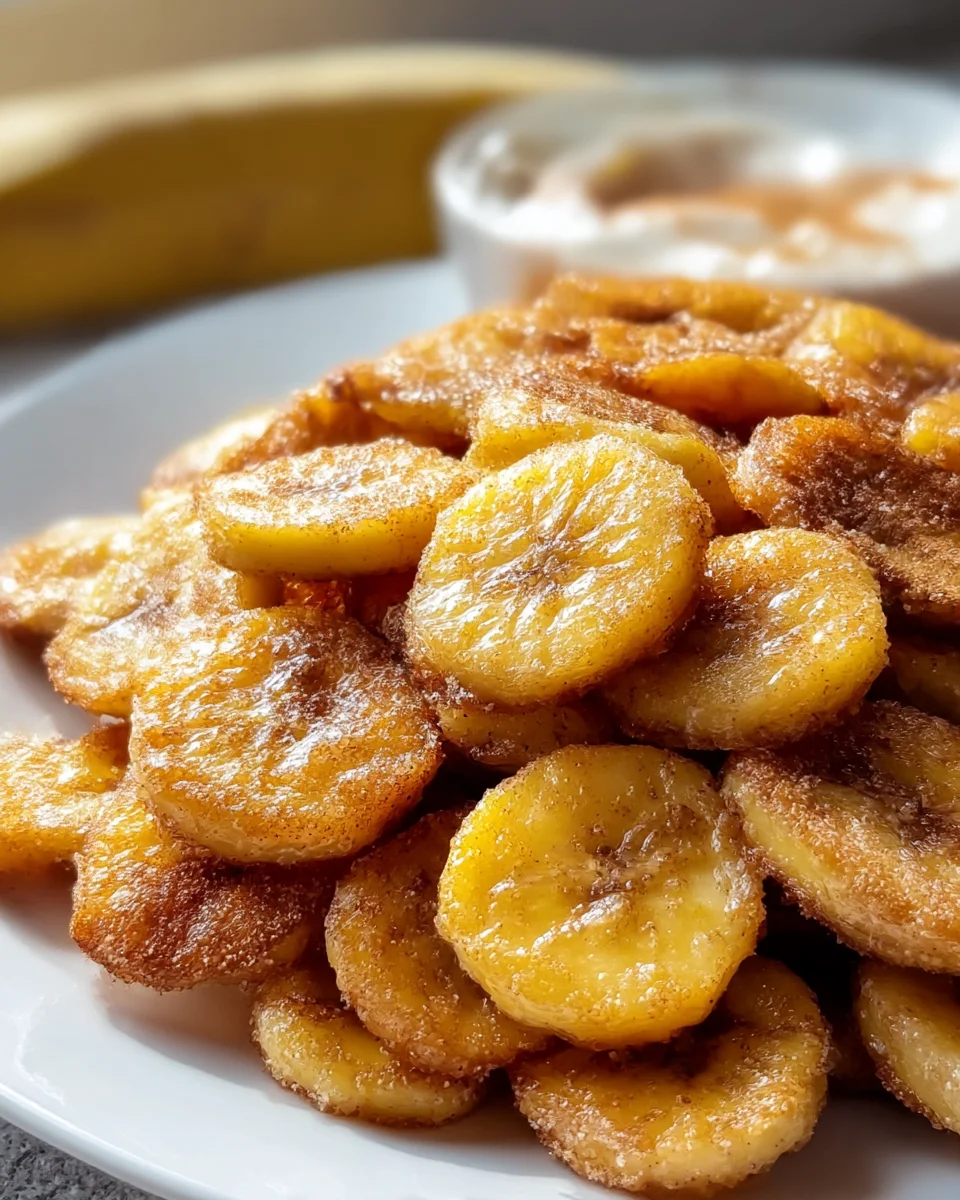 Delicious Sweet Cinnamon Air Fryer Banana Chips Recipe