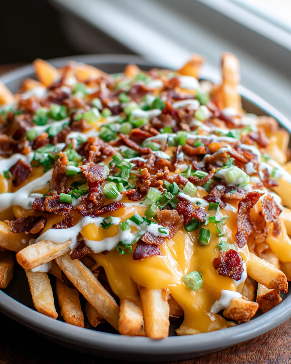Irresistibly Cheesy Beef Bacon Fries