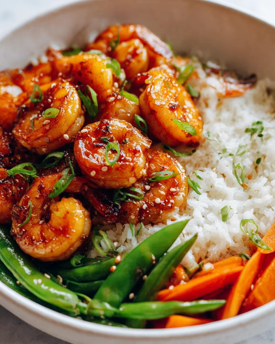 Miso Glazed Shrimp Rice Bowls: A Flavorful Delight!