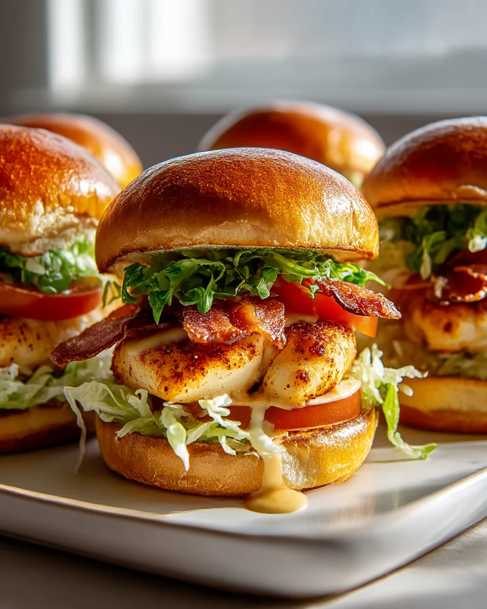 Savory BLT Chicken Sliders Delight