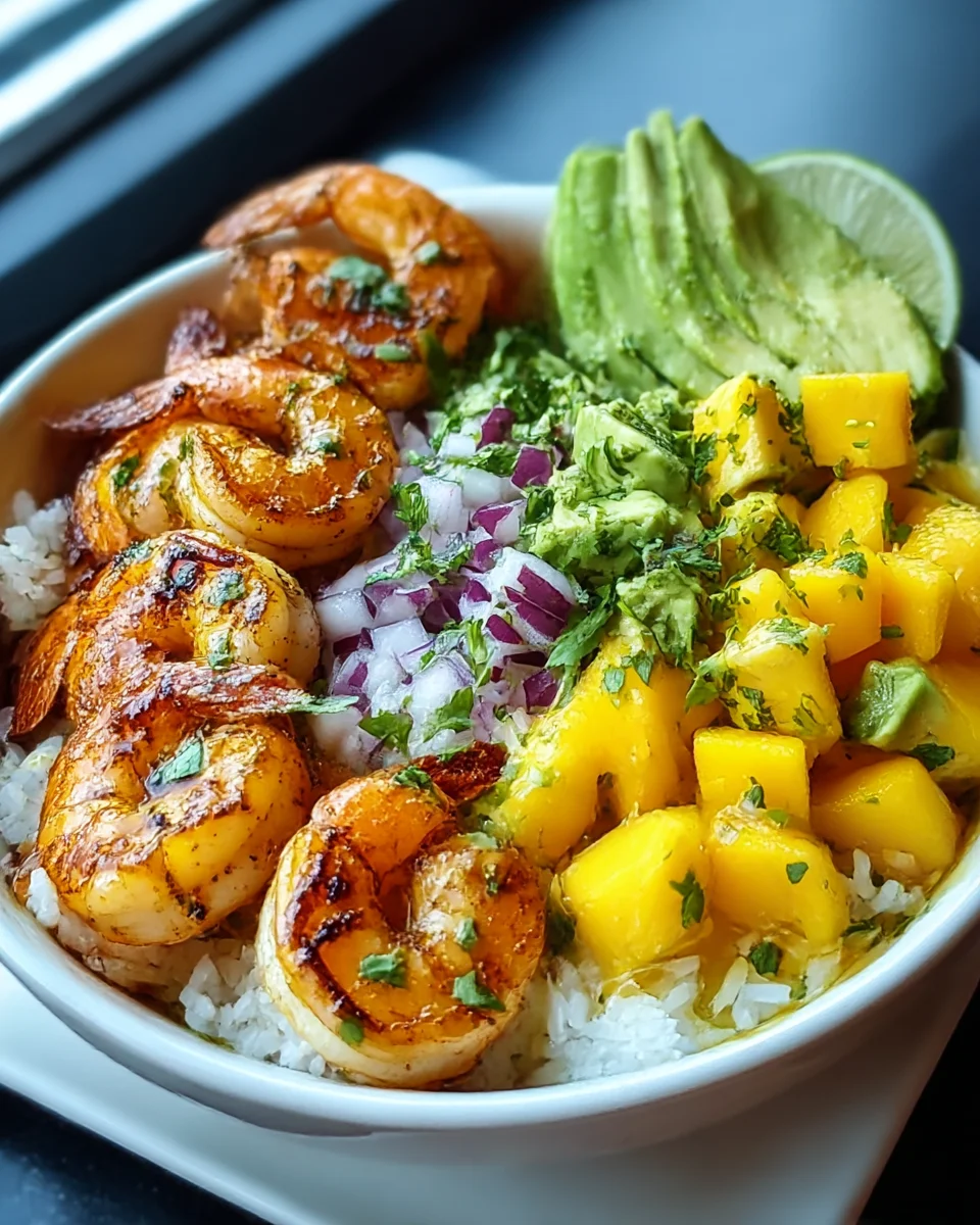 Delicious Shrimp Avocado Mango Bowls for a Fresh Feast!