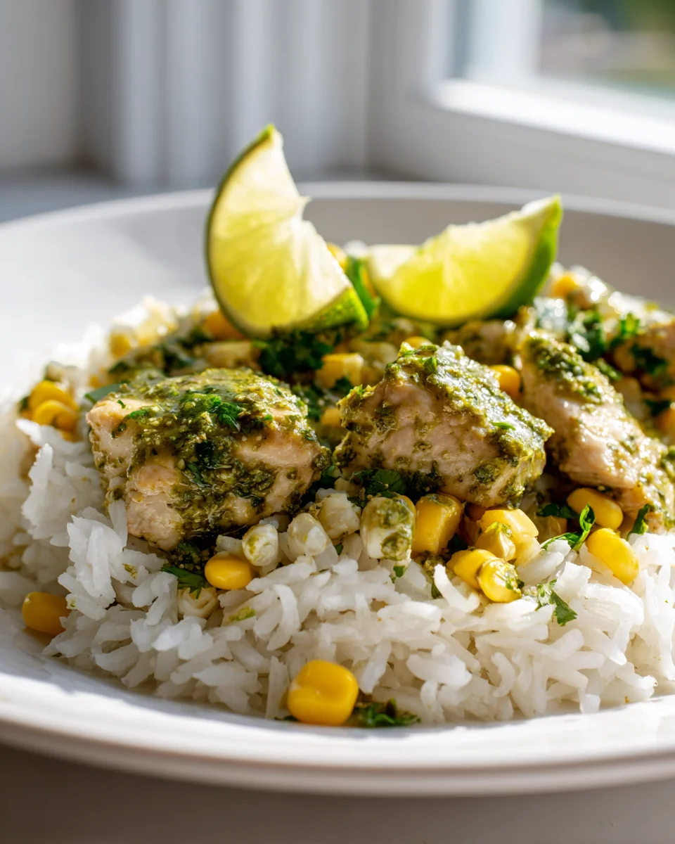 Cilantro-Infused Peruvian Chicken and Rice