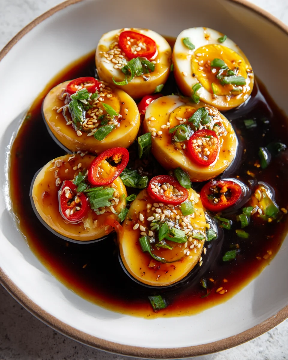 Savory Soy-Glazed Korean Eggs