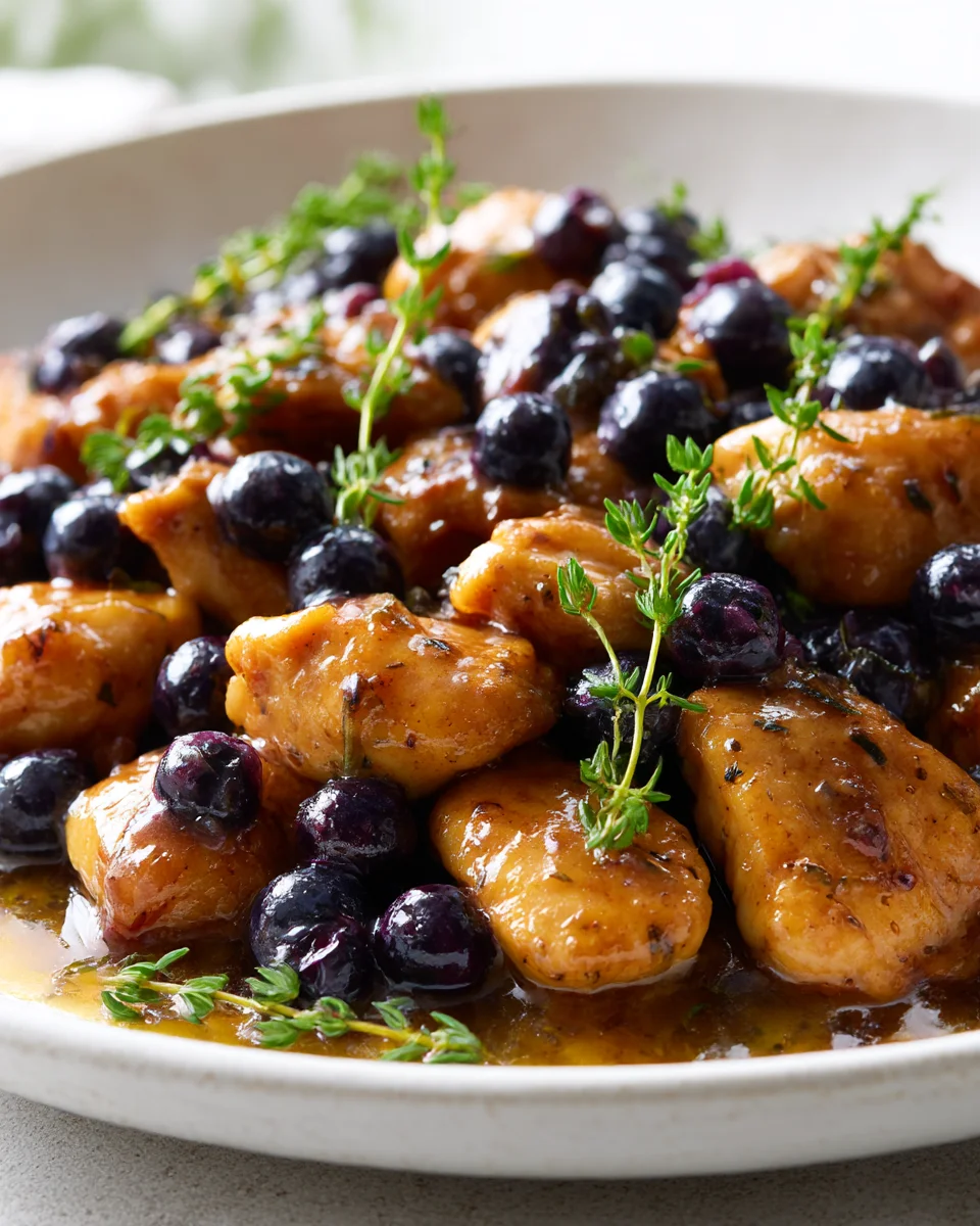 Thyme-Infused Blueberry Chicken Delight