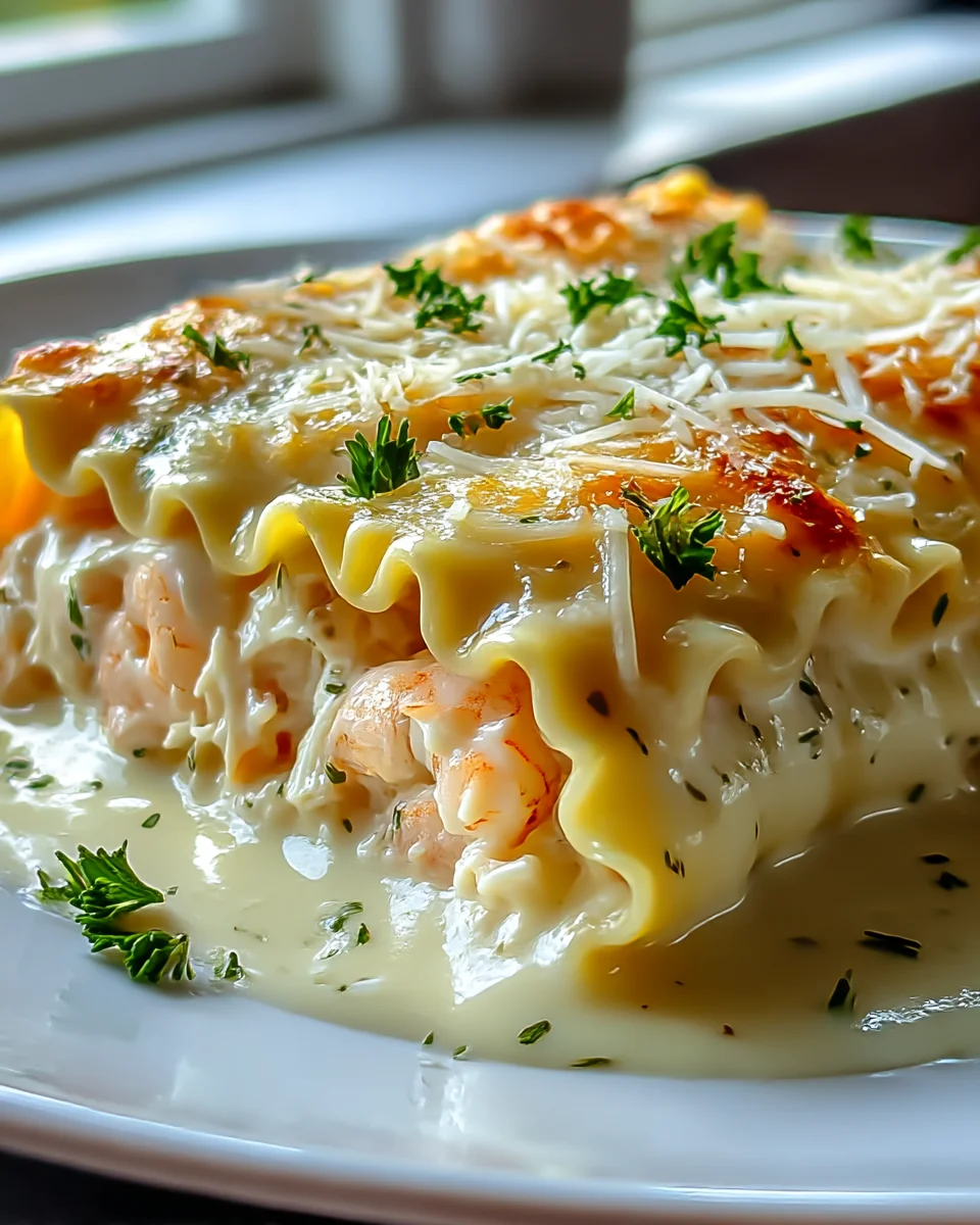 Creamy Shrimp and Crab Lasagna Roll-Ups