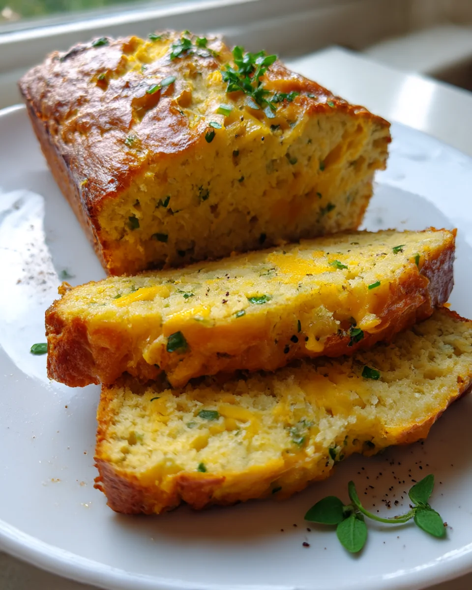 Cheesy Herb-Infused Banana Bread Delight