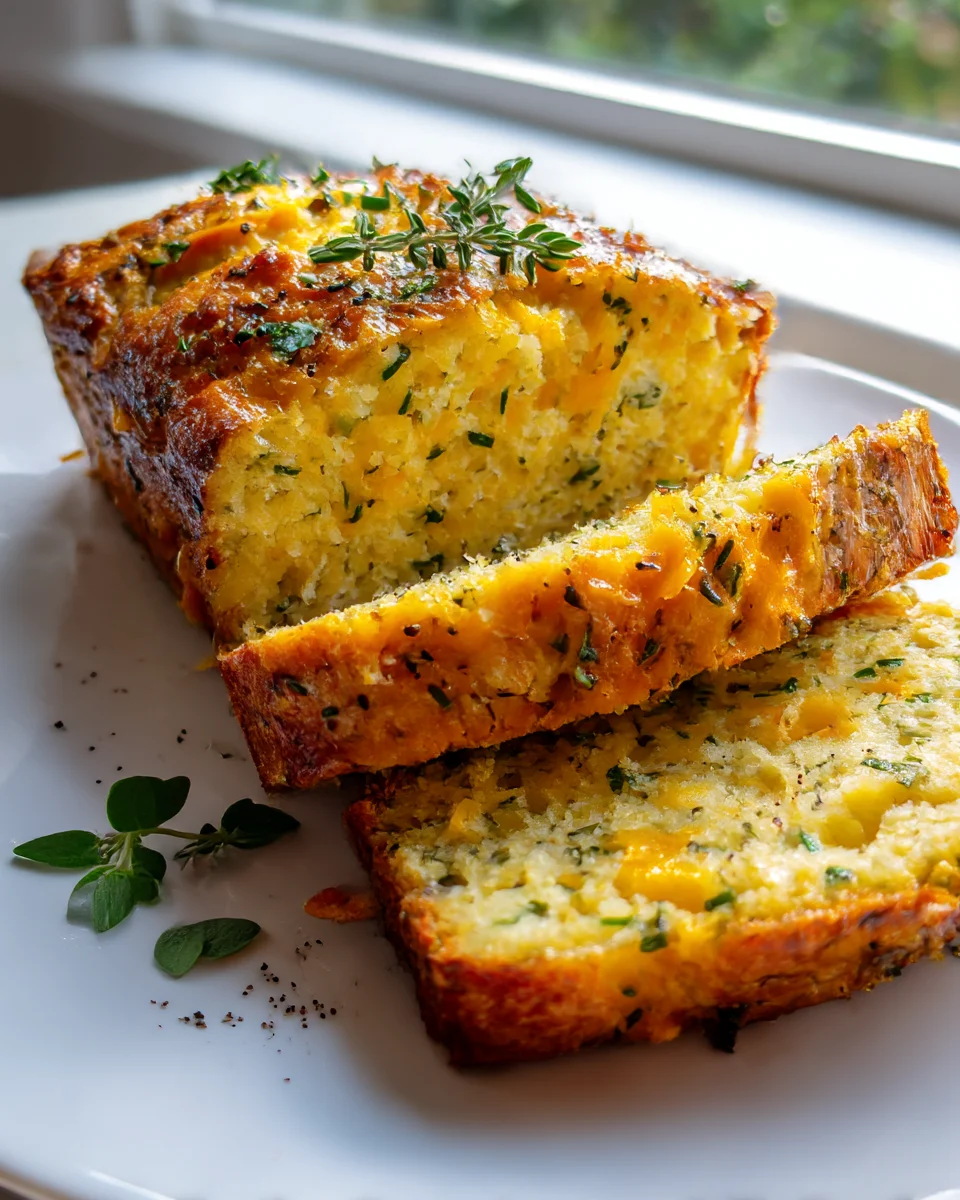 Cheesy Herb-Infused Banana Bread Delight