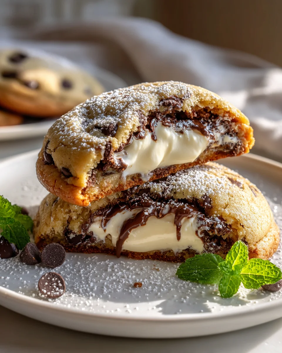 Cheesecake-Filled Chocolate Chip Delights