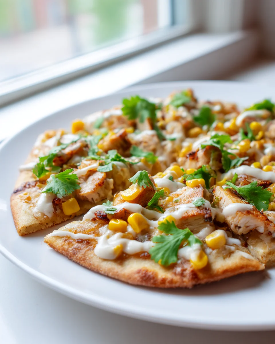 Grilled Chicken Street Corn Flatbreads