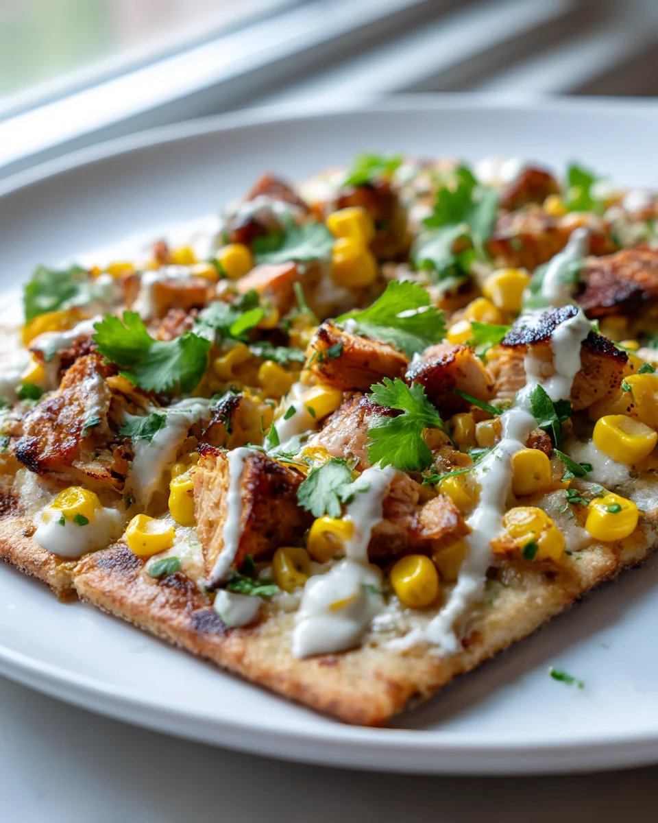 Grilled Chicken Street Corn Flatbreads